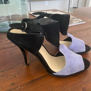 Aerin suede/leather sandals EUC